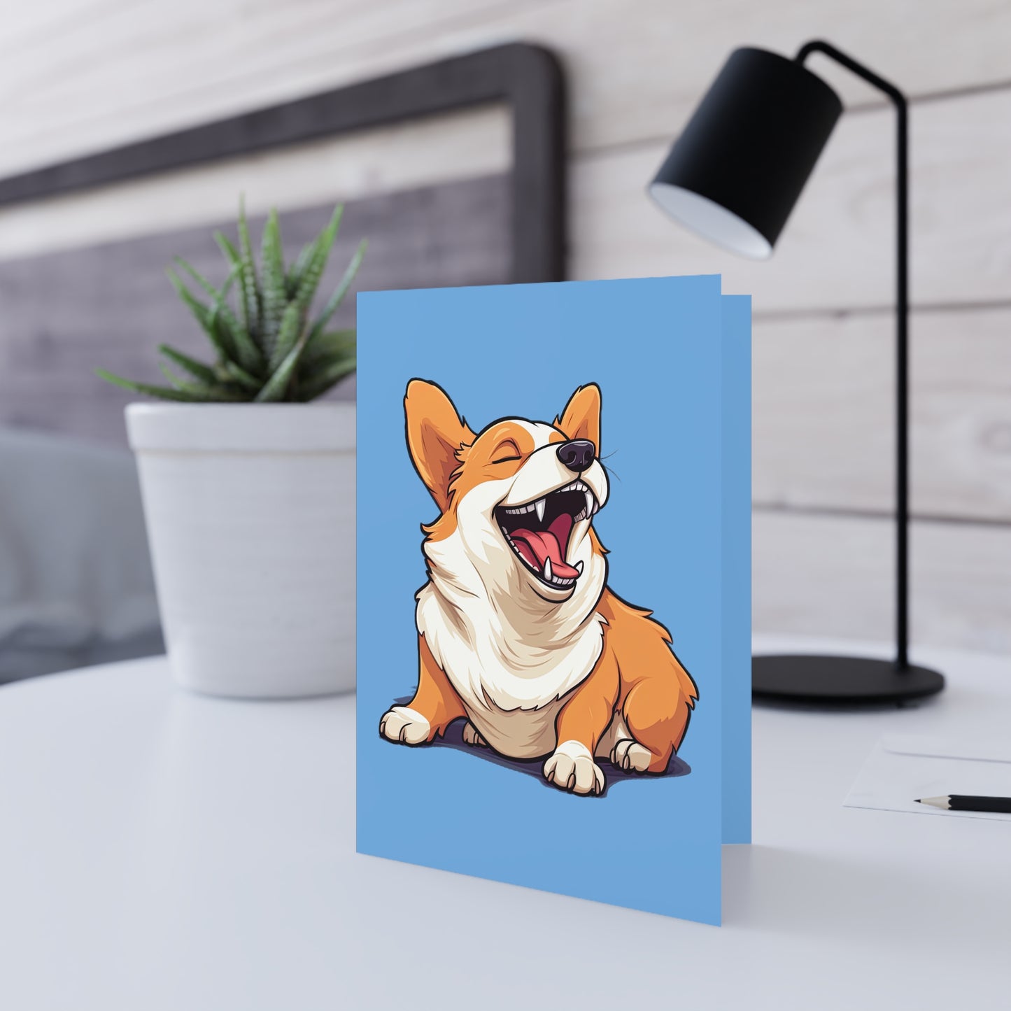 Comical Corgi - Greeting Card