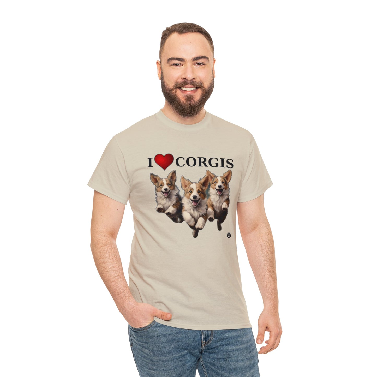 I Heart Corgis - Unisex Heavy Cotton Tee