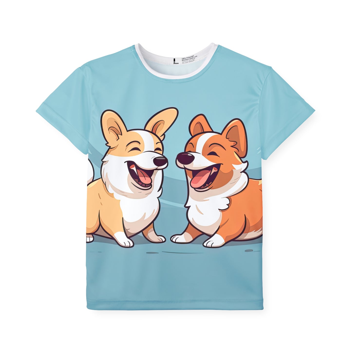 T-shirt de sport Corgi Couple pour enfant