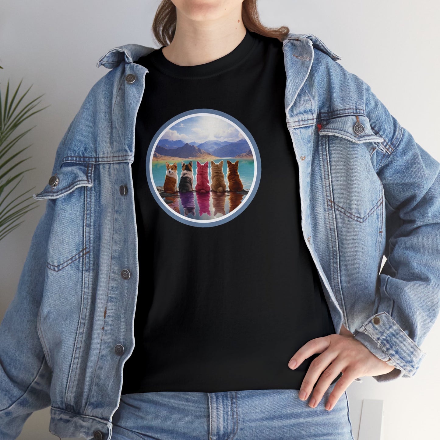 Corgi Lake - Unisex Heavy Cotton Tee