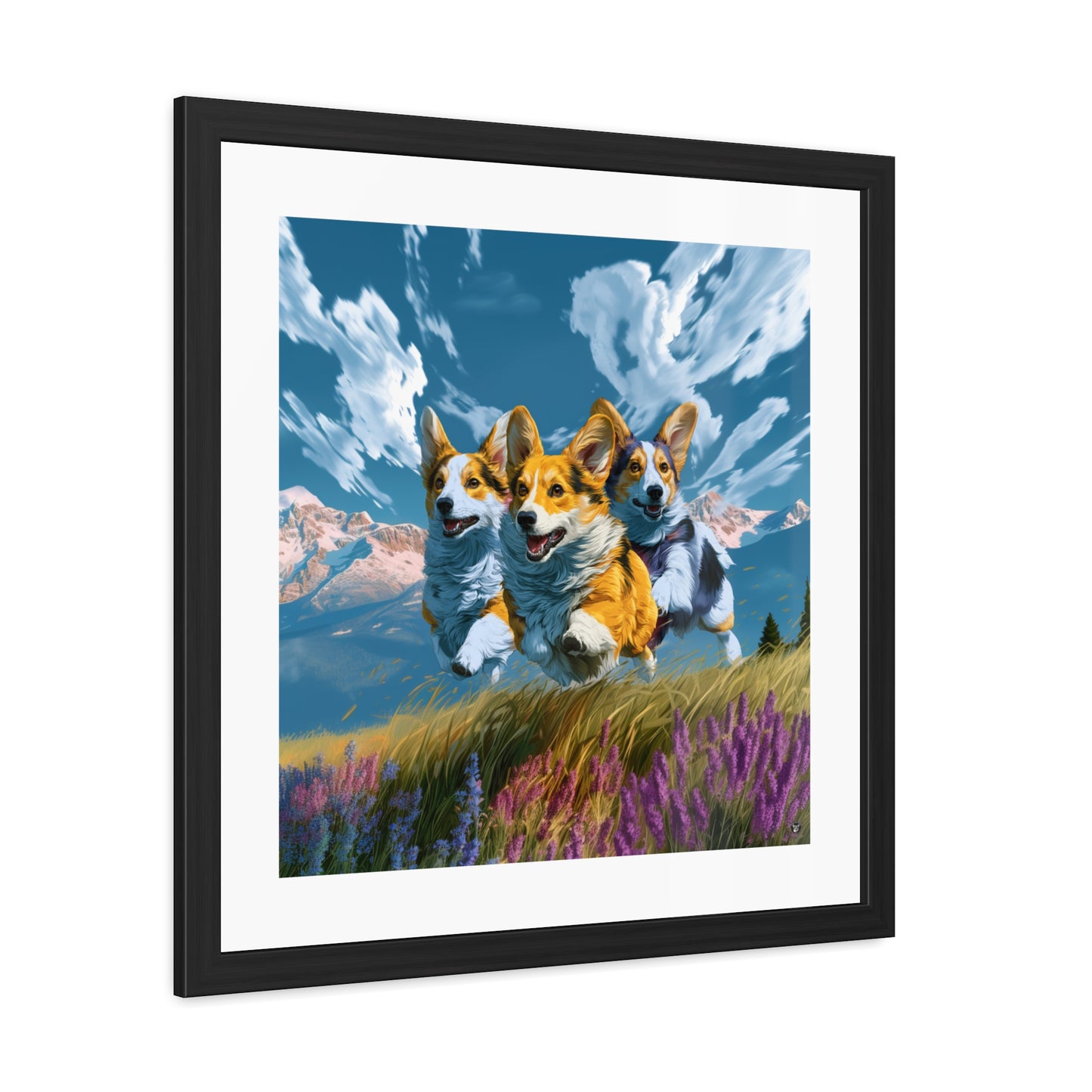Corgi Racers Framed Print