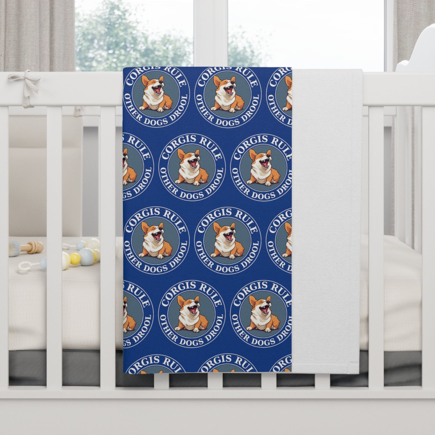 Corgis Rule...Other Dogs Drool Mosaic - Baby Blanket