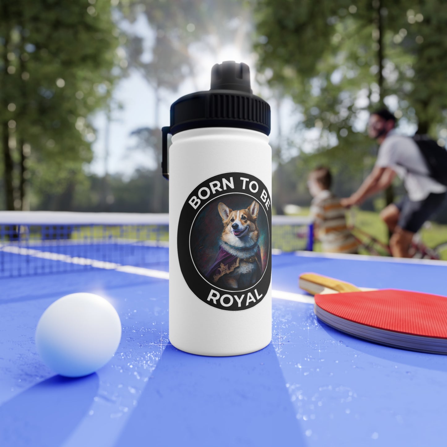 Born To Be Royal - Water Bottle with Sport Lid