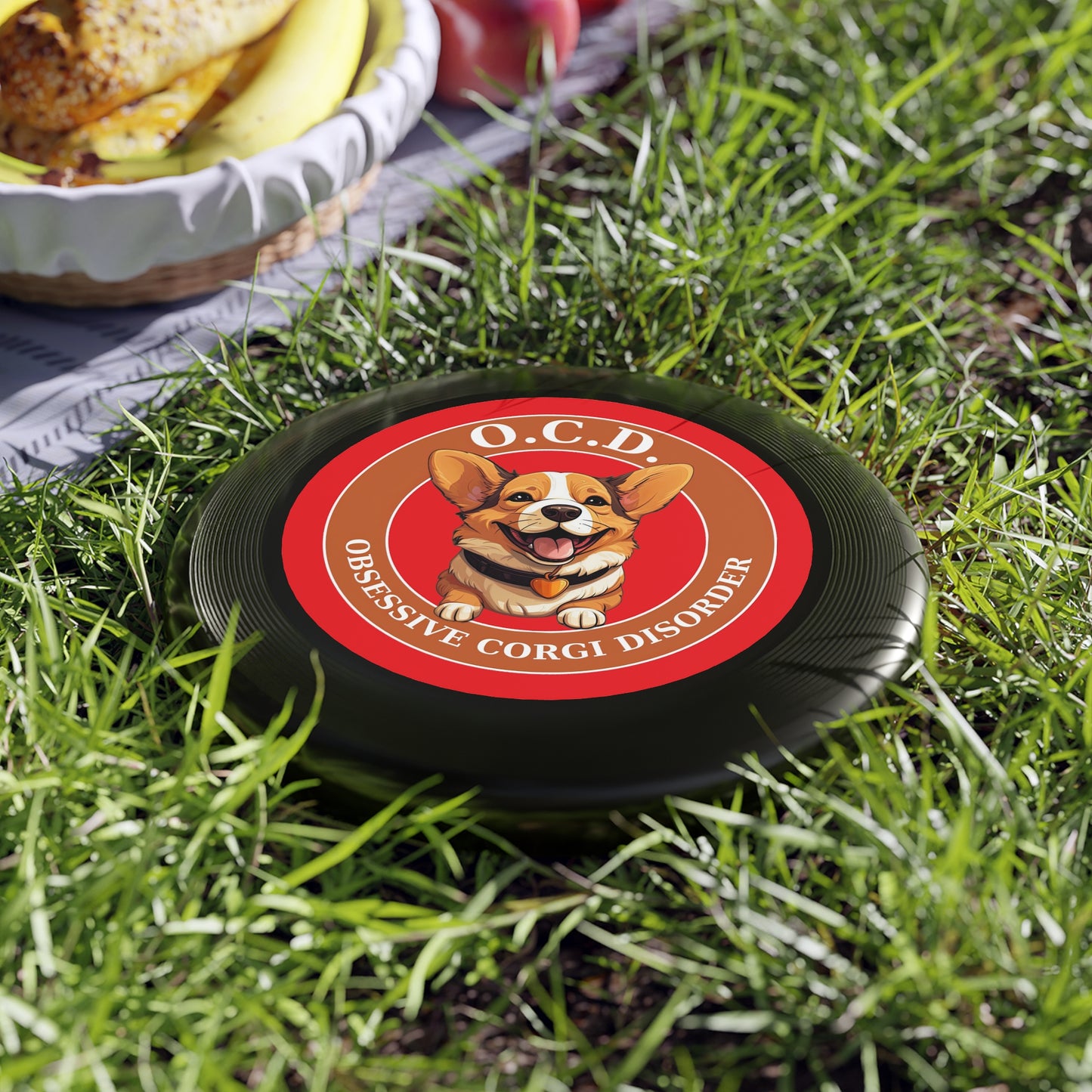 O.C.D. Obsessive Corgi Disorder - Wham-O Frisbee