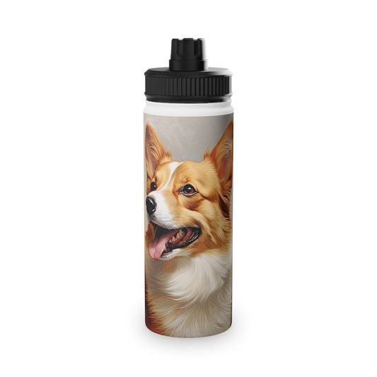 Pembroke Portrait - Water Bottle with Sport Lid