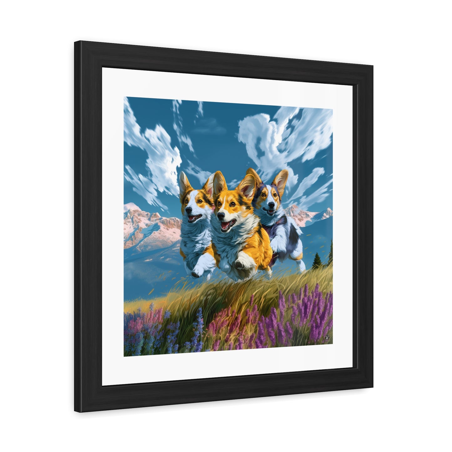 Corgi Racers Framed Print