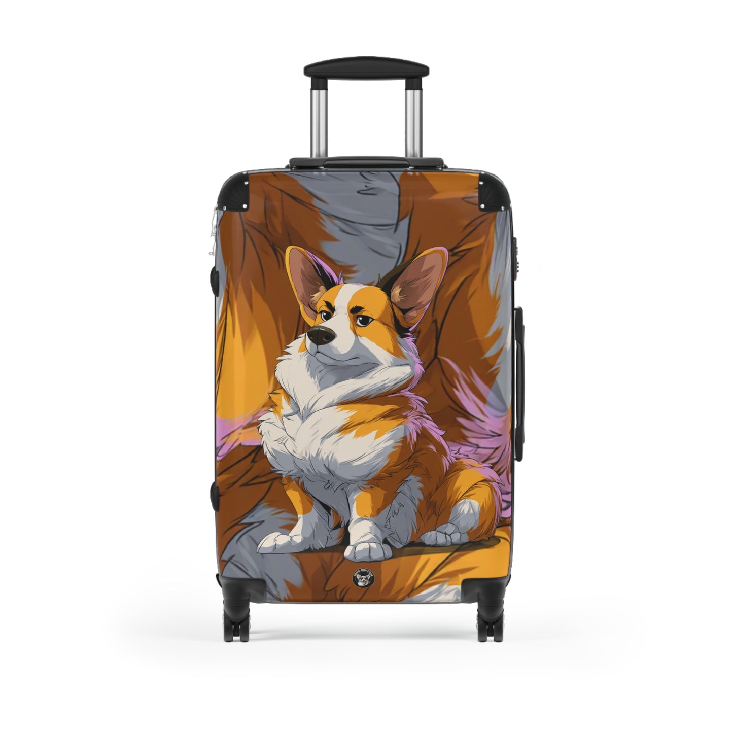 Boss Dog Corgi Artistic Suitcases — Corgi In Charge Luggage