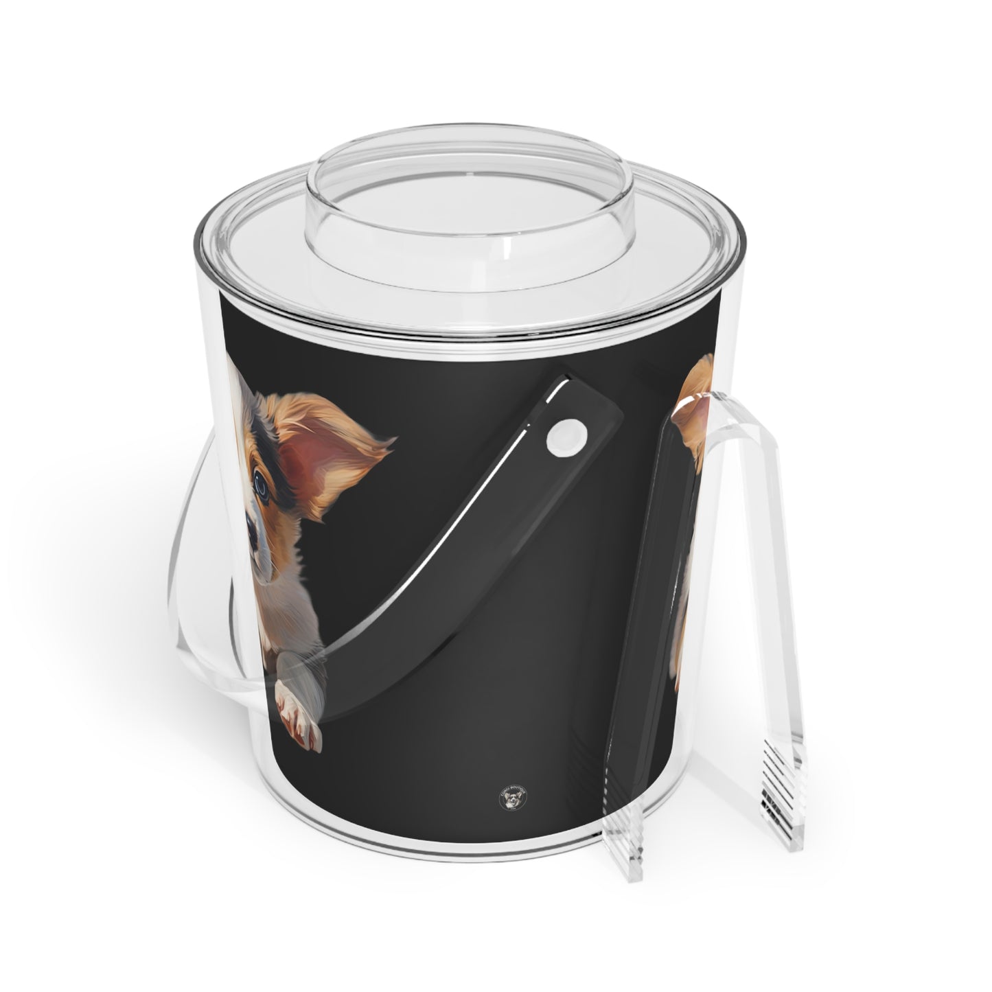 Puppy Portrait - Ice Bucket with Tongs
