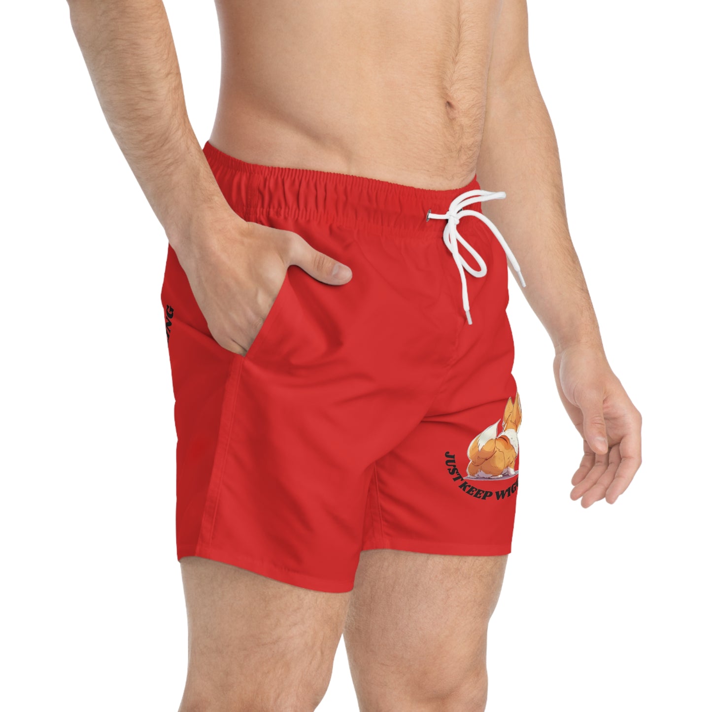 Just Keep Wiggling Swim Trunks