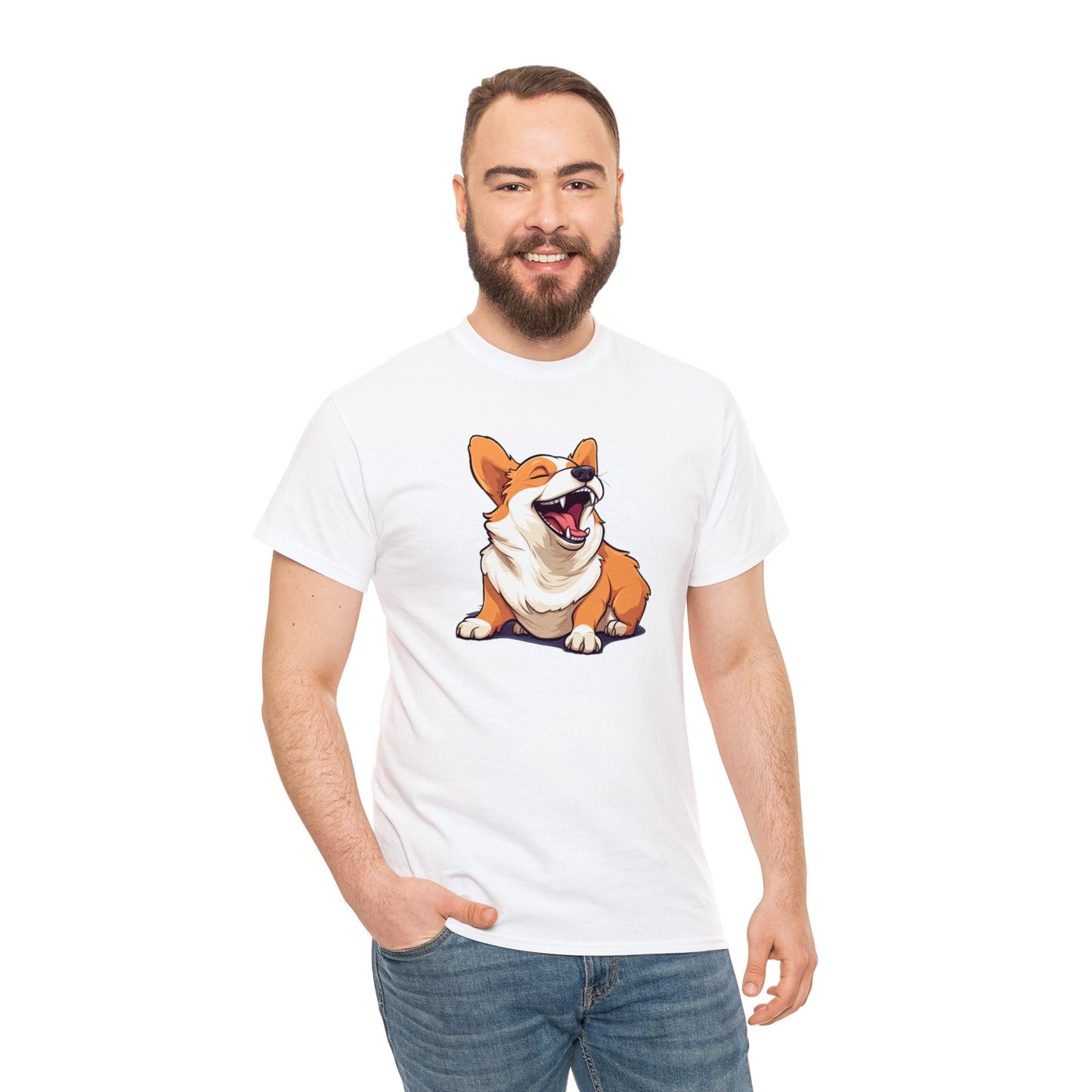 Comical Corgi - Unisex Heavy Cotton Tee