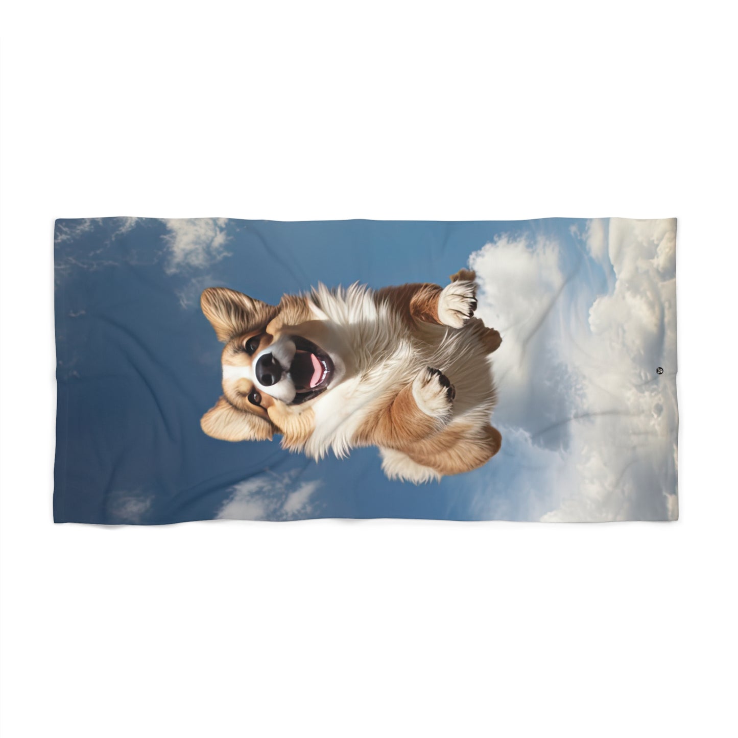 Super Corgi Beach Towel