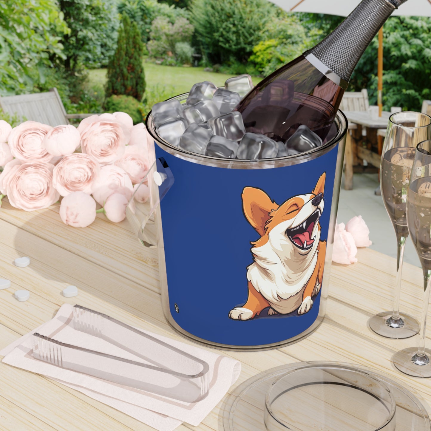 Comical Corgi - Ice Bucket with Tongs