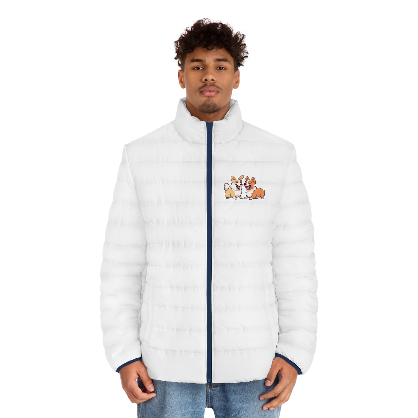 Corgi Couple - Puffer Jacket