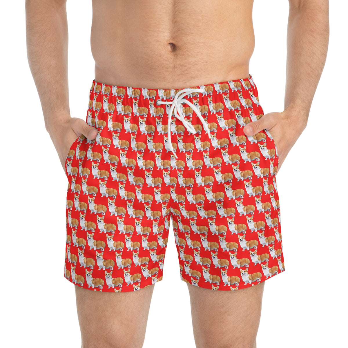 Best In Show Swim Trunks - Red Corgi Swimsuit