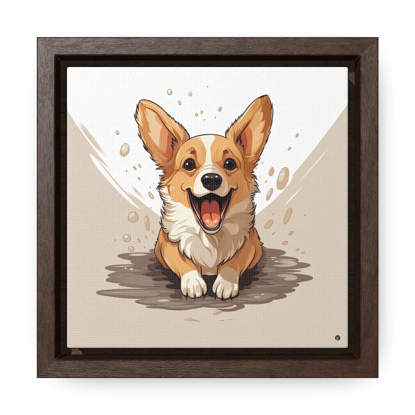 Corgi Cuteness - Framed on Canvas