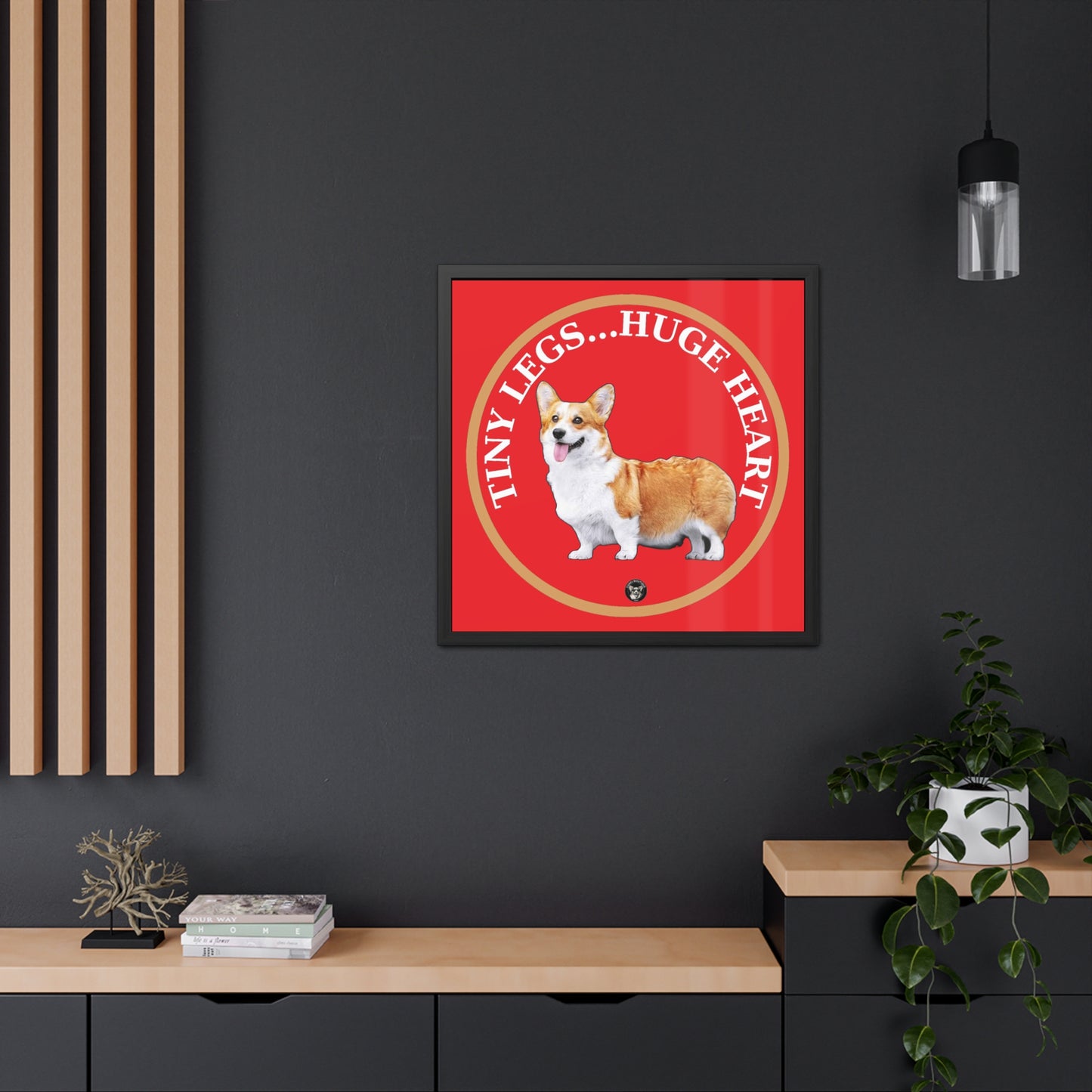 Tiny Legs...Huge Heart - Framed Print