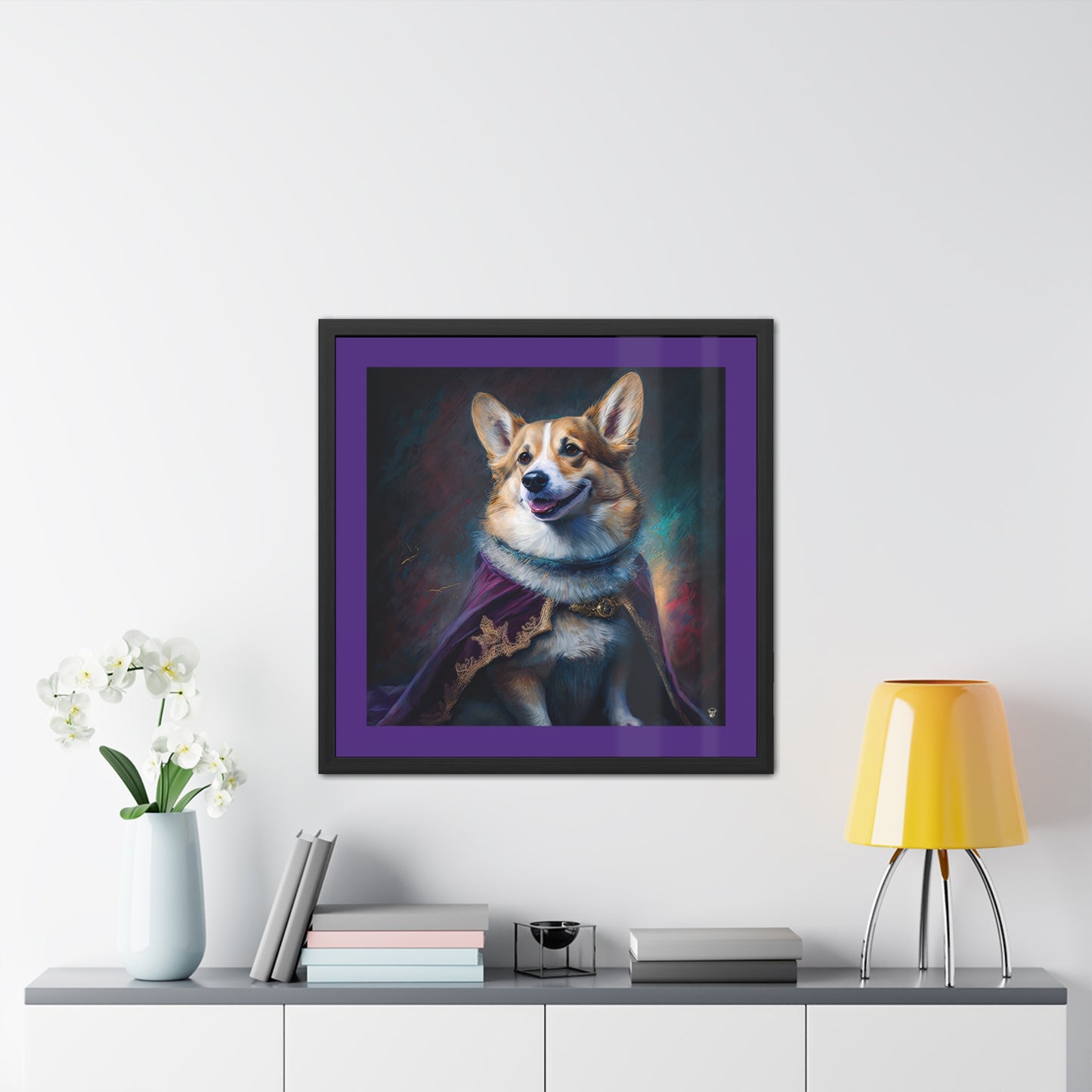 Cadre photo Corgi Royalty