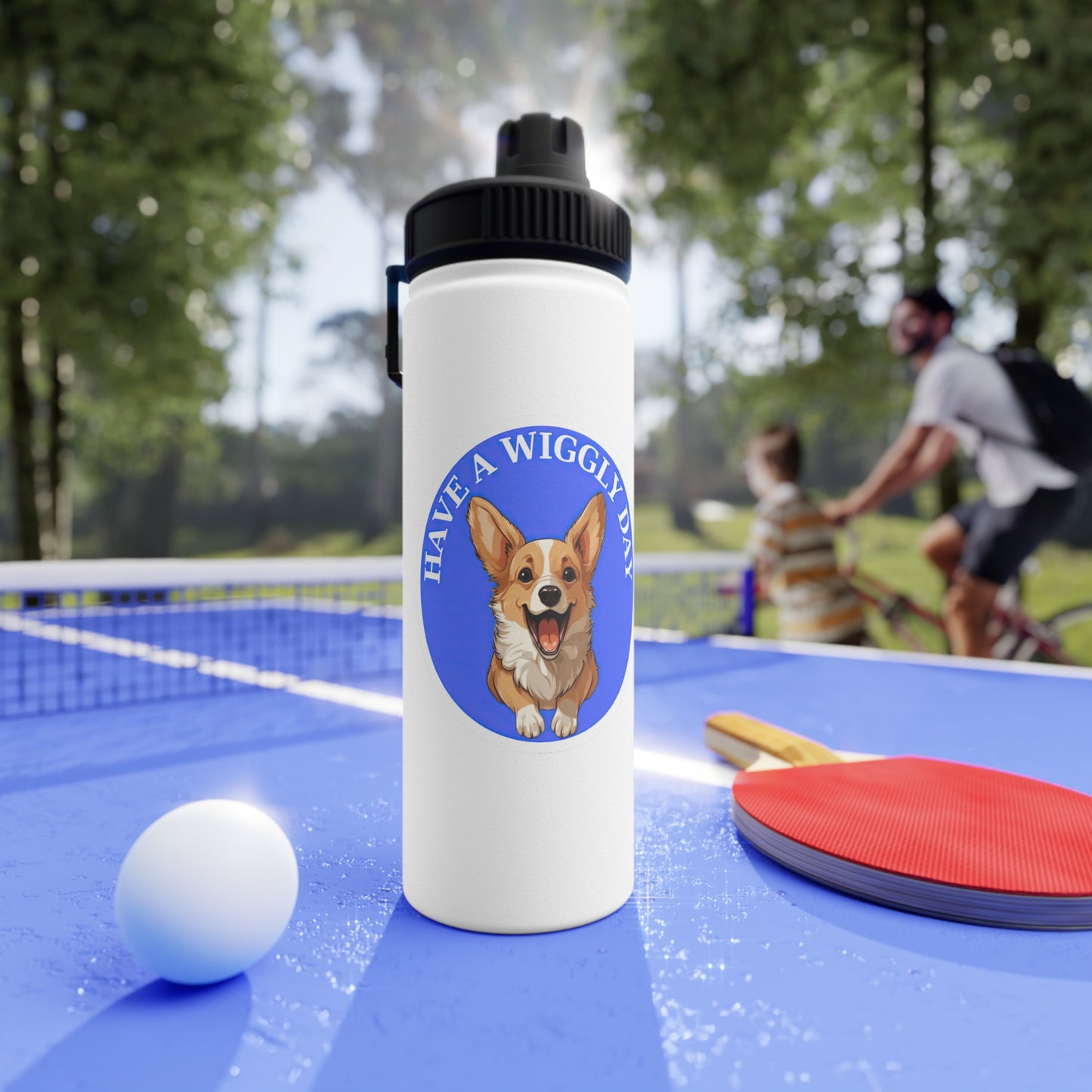 Have a Wiggly Day - Water Bottle with Sport Lid