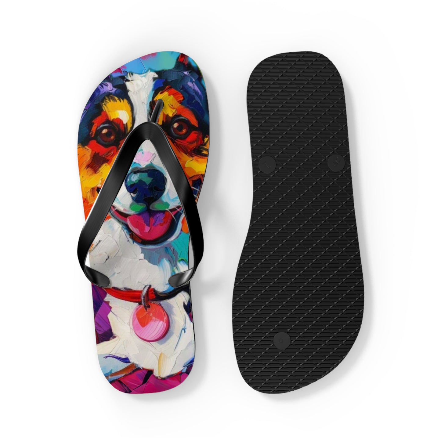 Color Me Corgi Flip-Flops