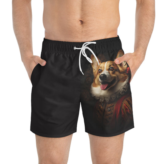 Renaissance Corgi Swim Trunks