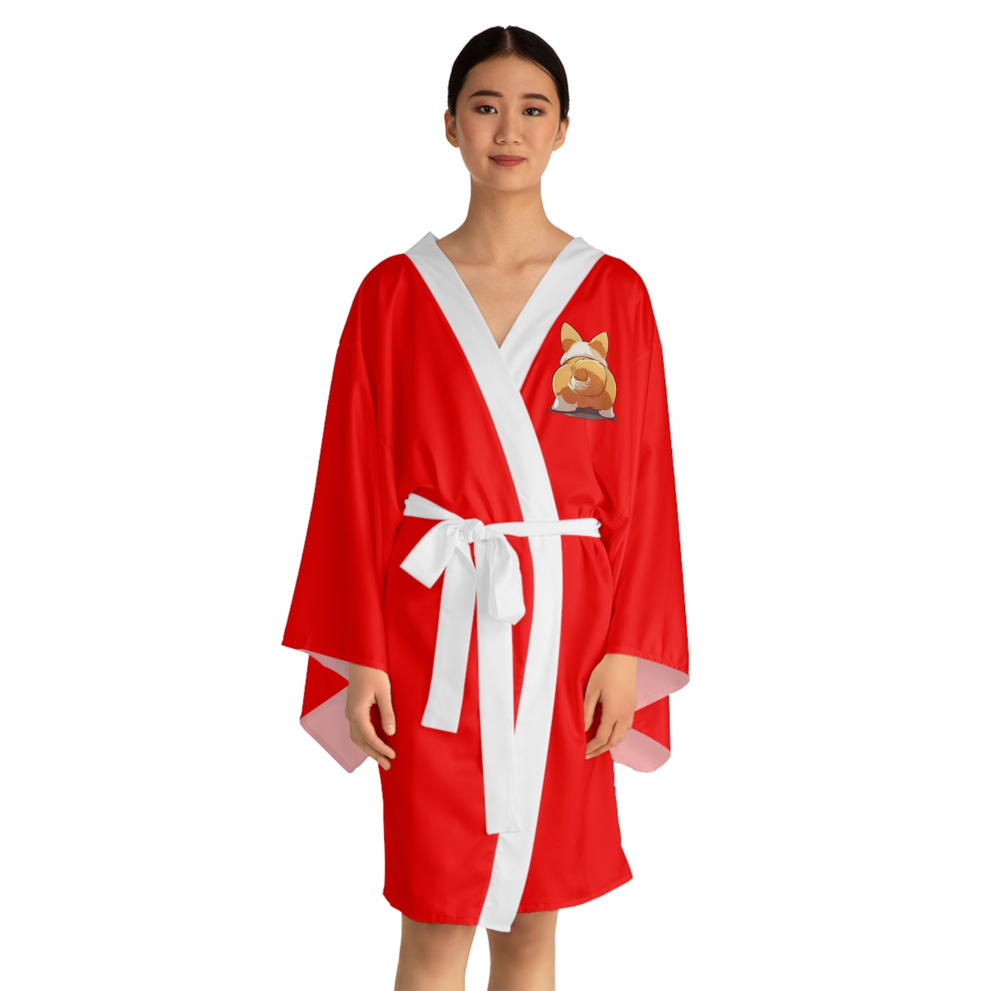 Just Keep Wiggling Kimono Robe