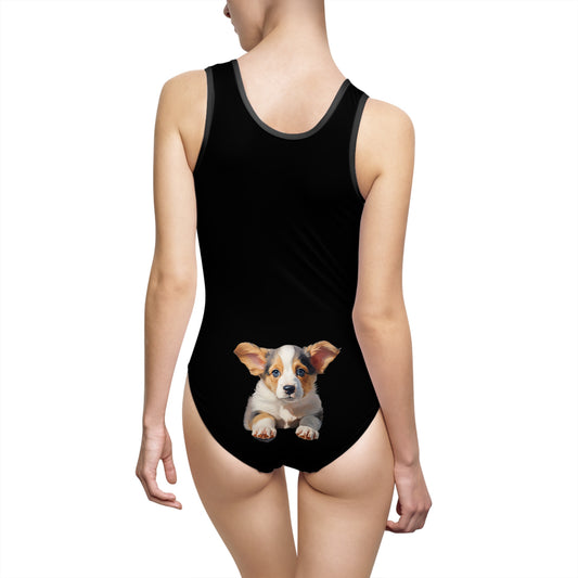 Puppy Portrait - Classic One-Piece Swimsuit