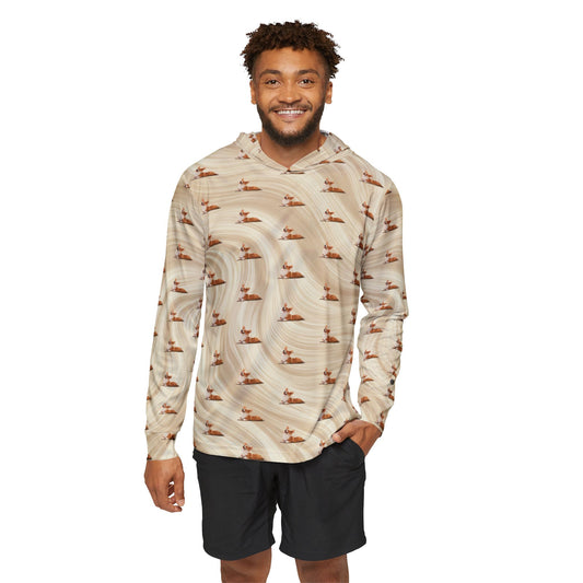 Giddy Sploot Repeater Pattern - Rich Creamy Champagne Swirl Light Hoodie