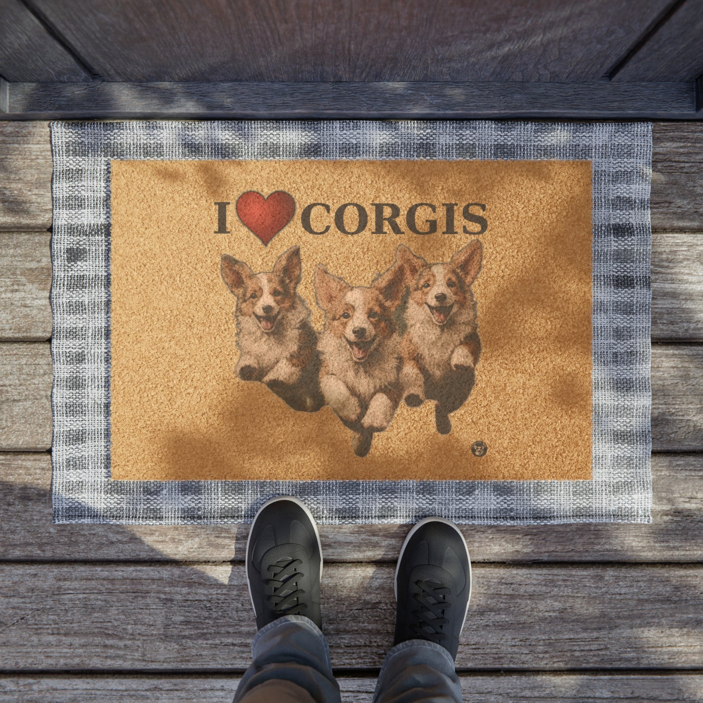 I Heart Corgis - Doormat
