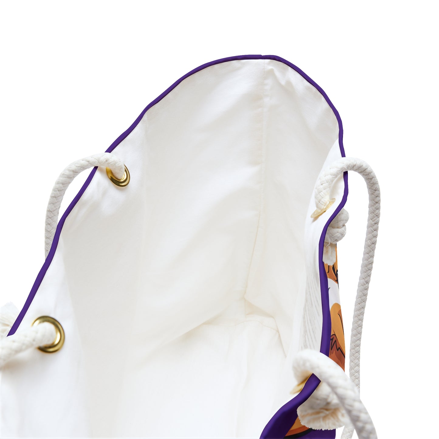Jolly Jiggling Corgi Weekender Beach Bag – Purple Corgi Travel Tote