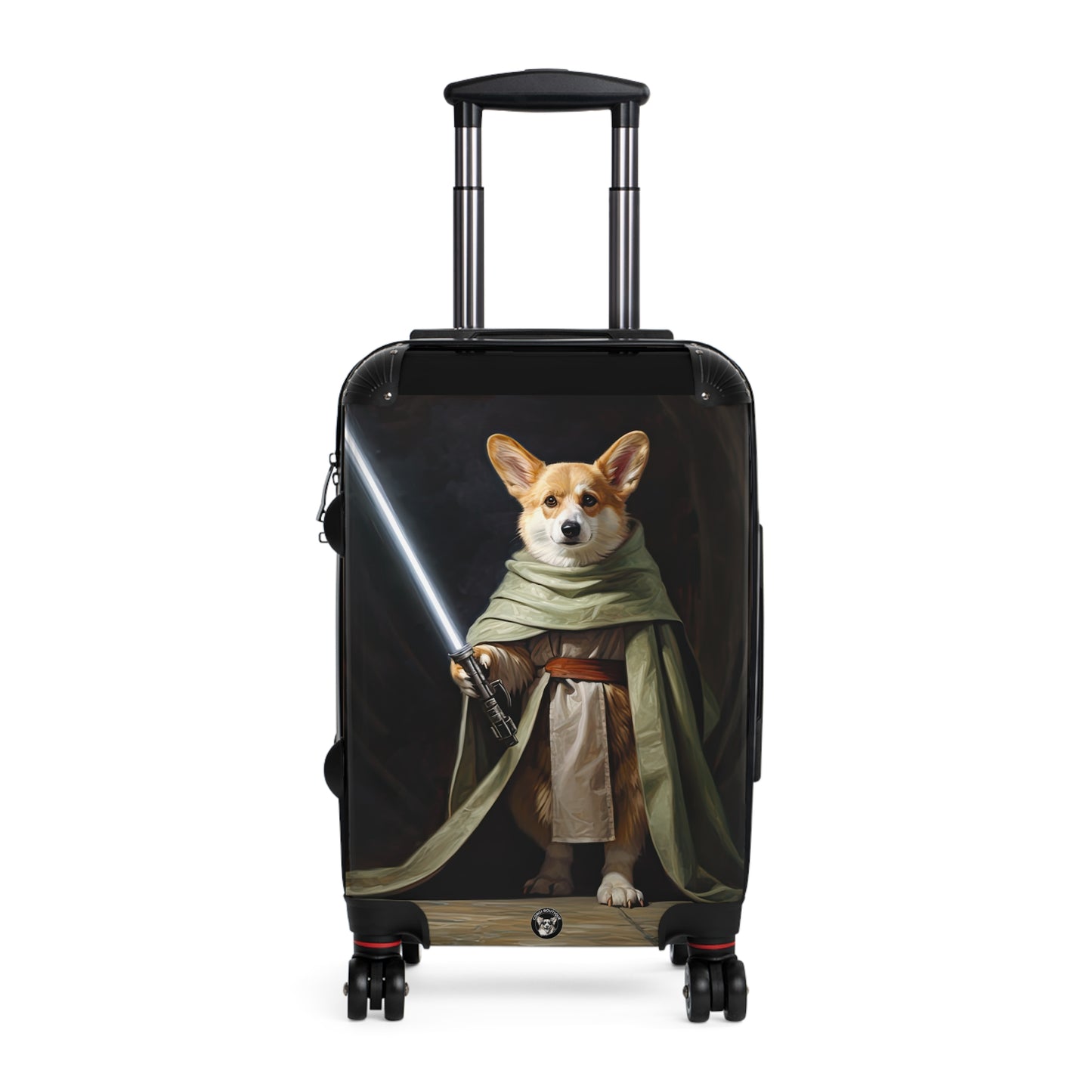 Corgi Jedi Knight Travel Suitcases - Star Warrior Corgi Rolling Luggage