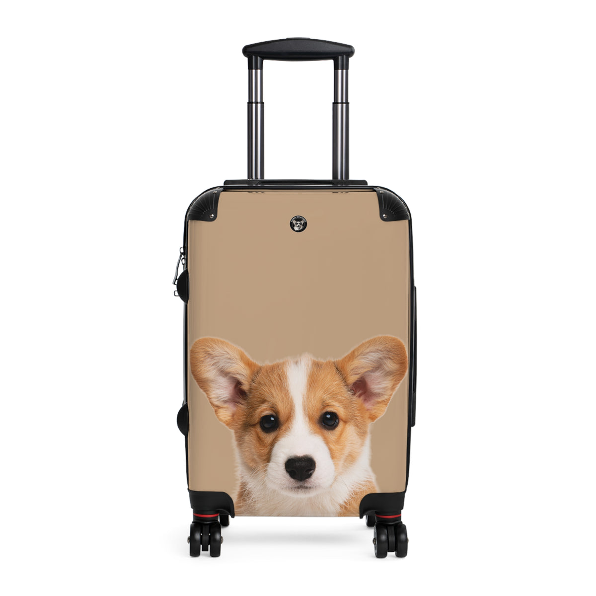 Delightfully Precious Corgi Puppy Face Suitcases — Cute Corgi Rolling Luggage