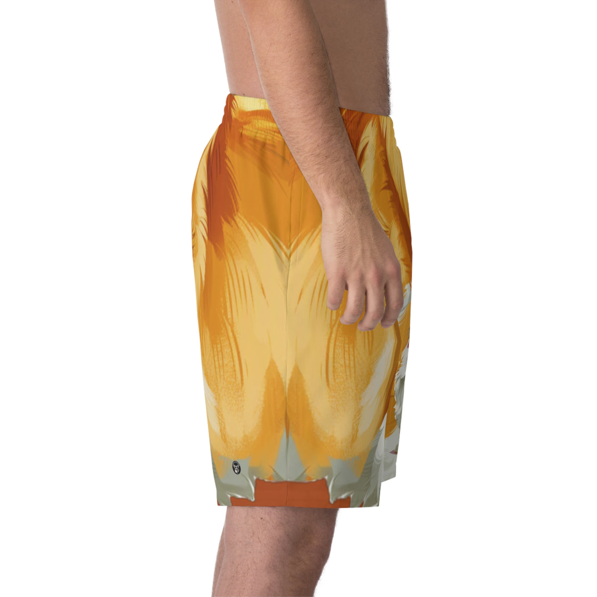 The Queen's Corgi Companion Board Shorts - Multicolor Corgi Swimsuit
