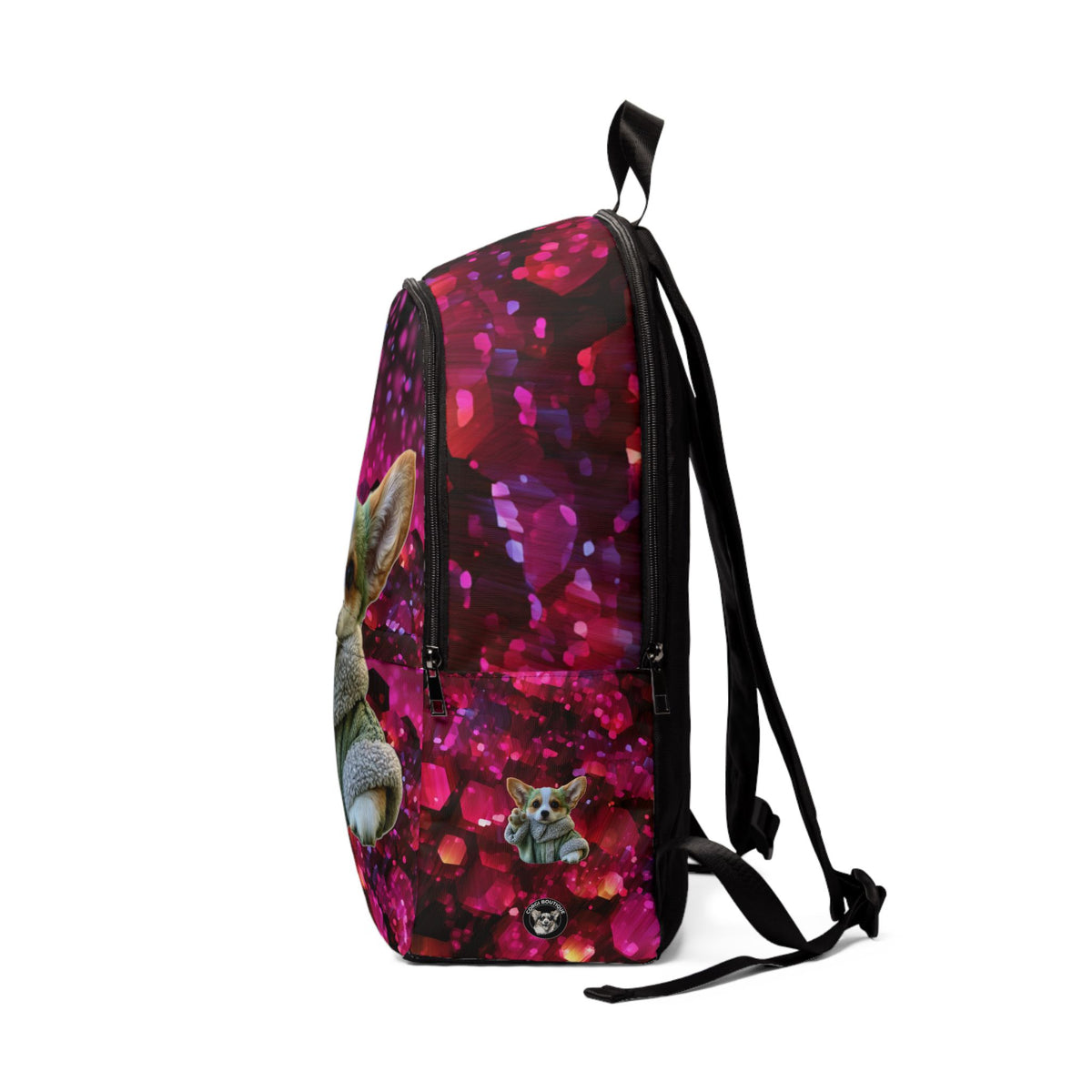 Baby Corgi Star Warrior Backpack — Galaxy Glitter Rucksack
