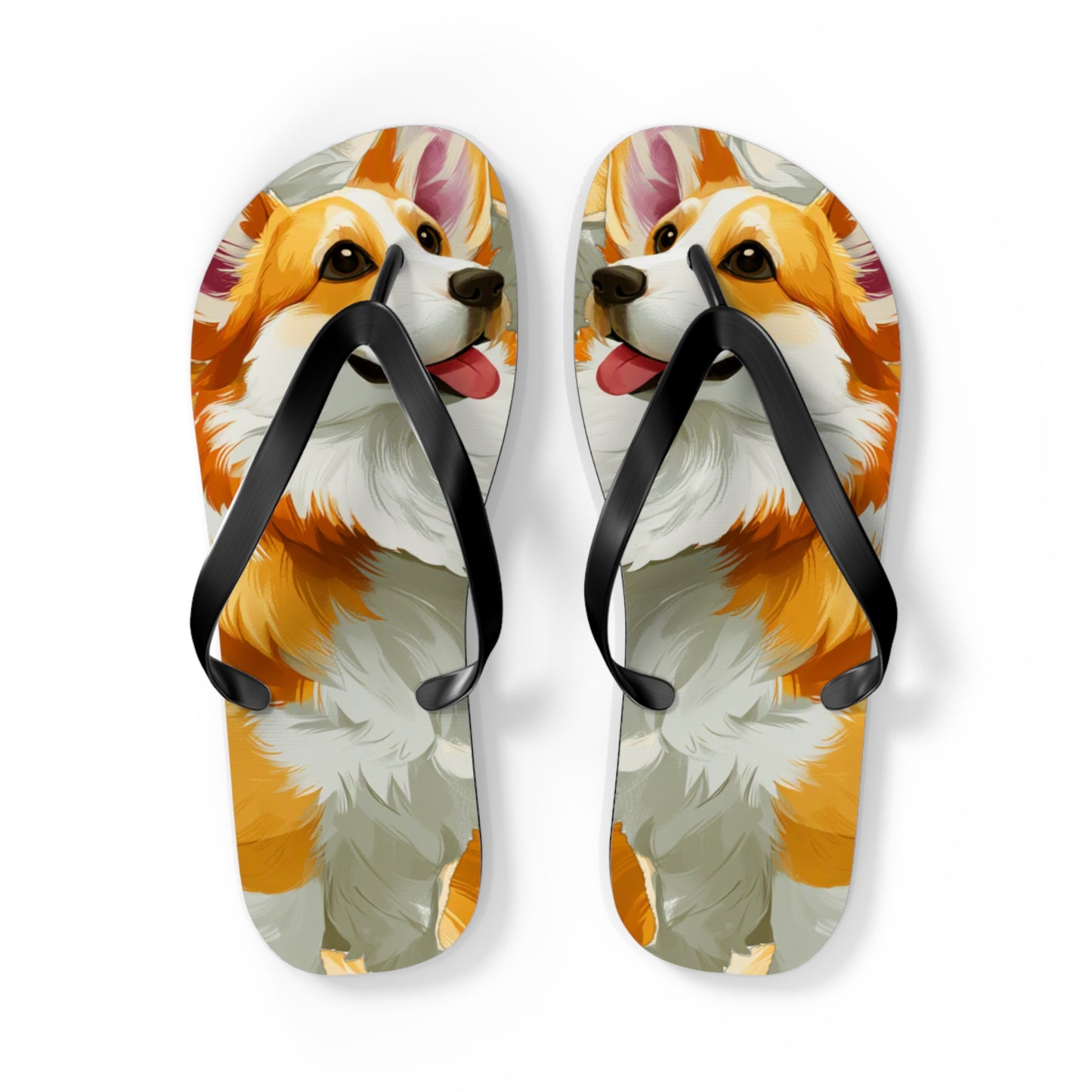 Classic Corgi Flip-Flops