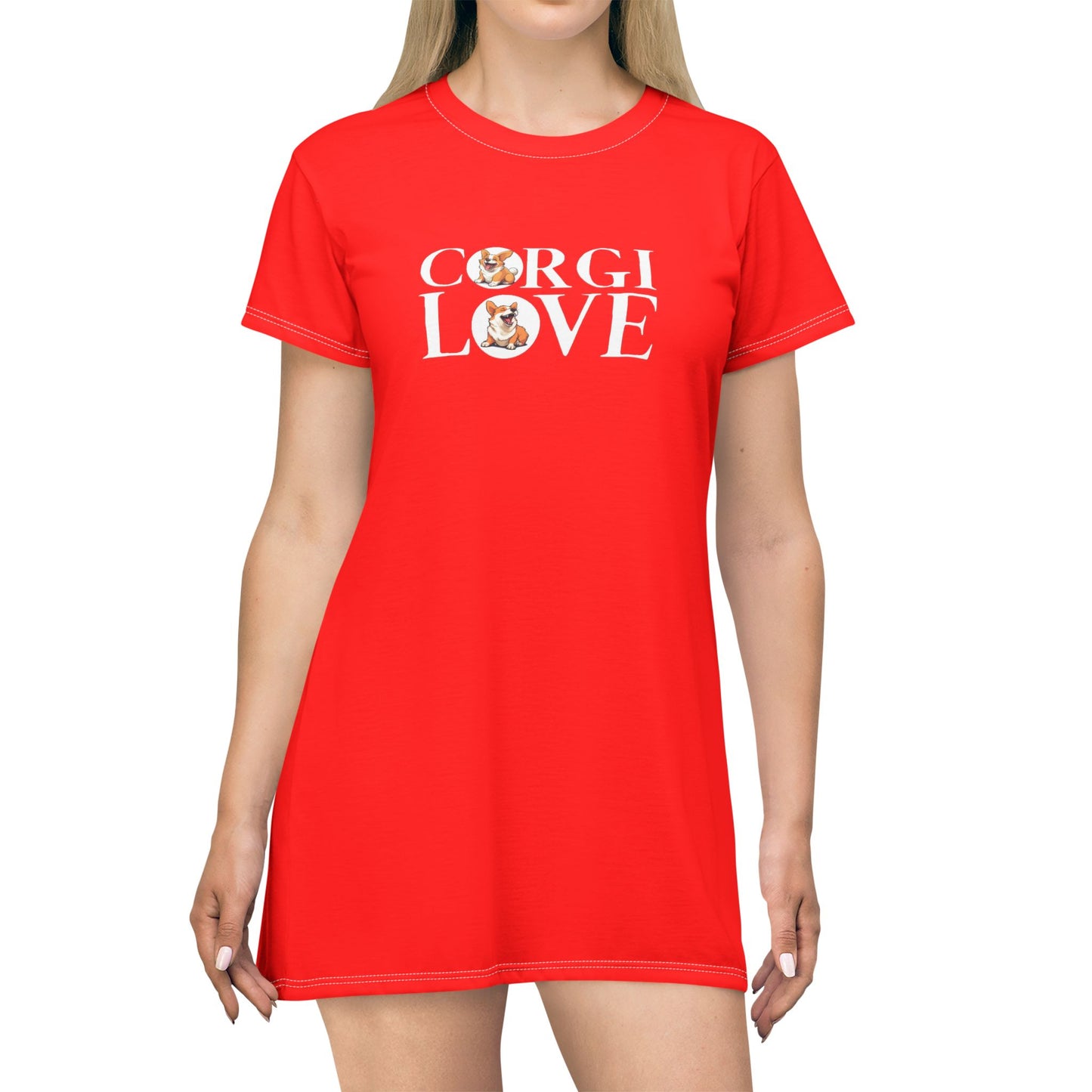 Corgi Love T-Dress