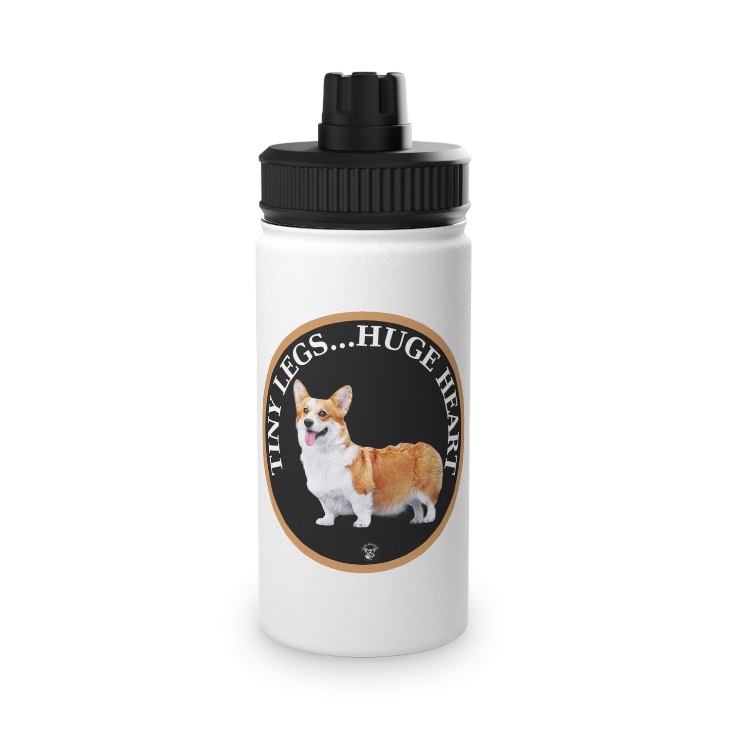 Tiny Legs...Huge Heart - Water Bottle with Sport Lid
