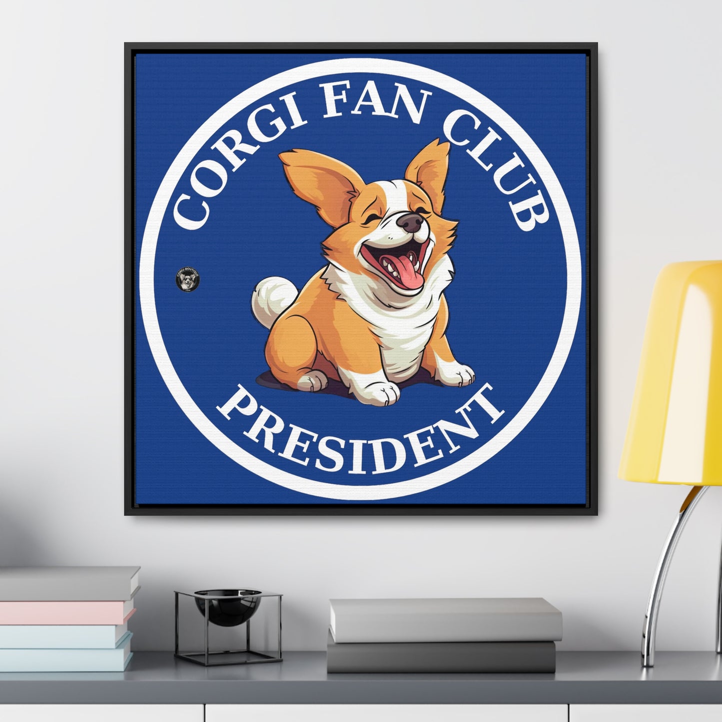Fan Club President - Framed on Canvas