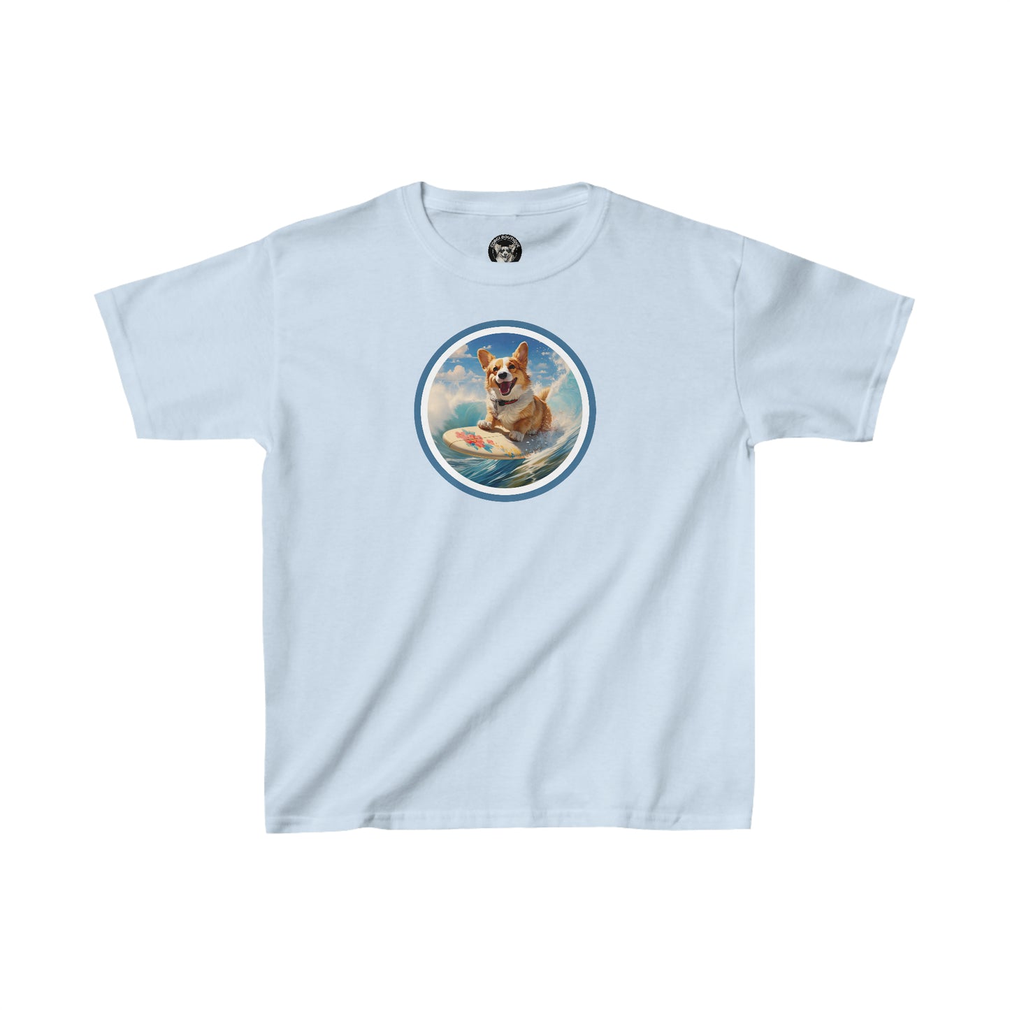 Cowabunga Corgi - Kids Heavy Cotton Tee