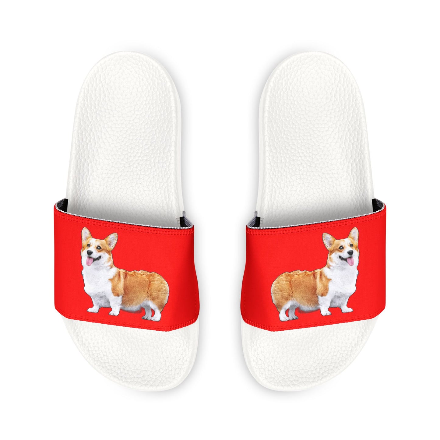 Best in Show Classic Corgi Women's Slide Sandals - Casual Pool & Beach Slides