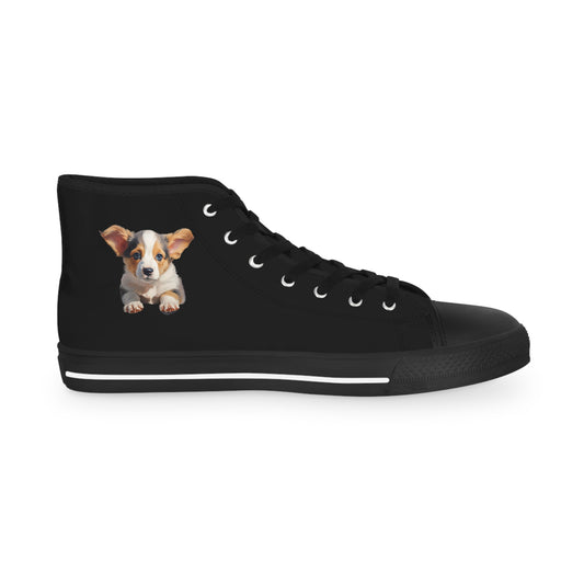 Puppy Portrait - Men's High Top Sneakers