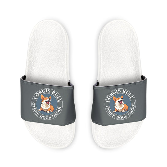 Corgis Rule...Other Dogs Drool - Women's Slide Sandals