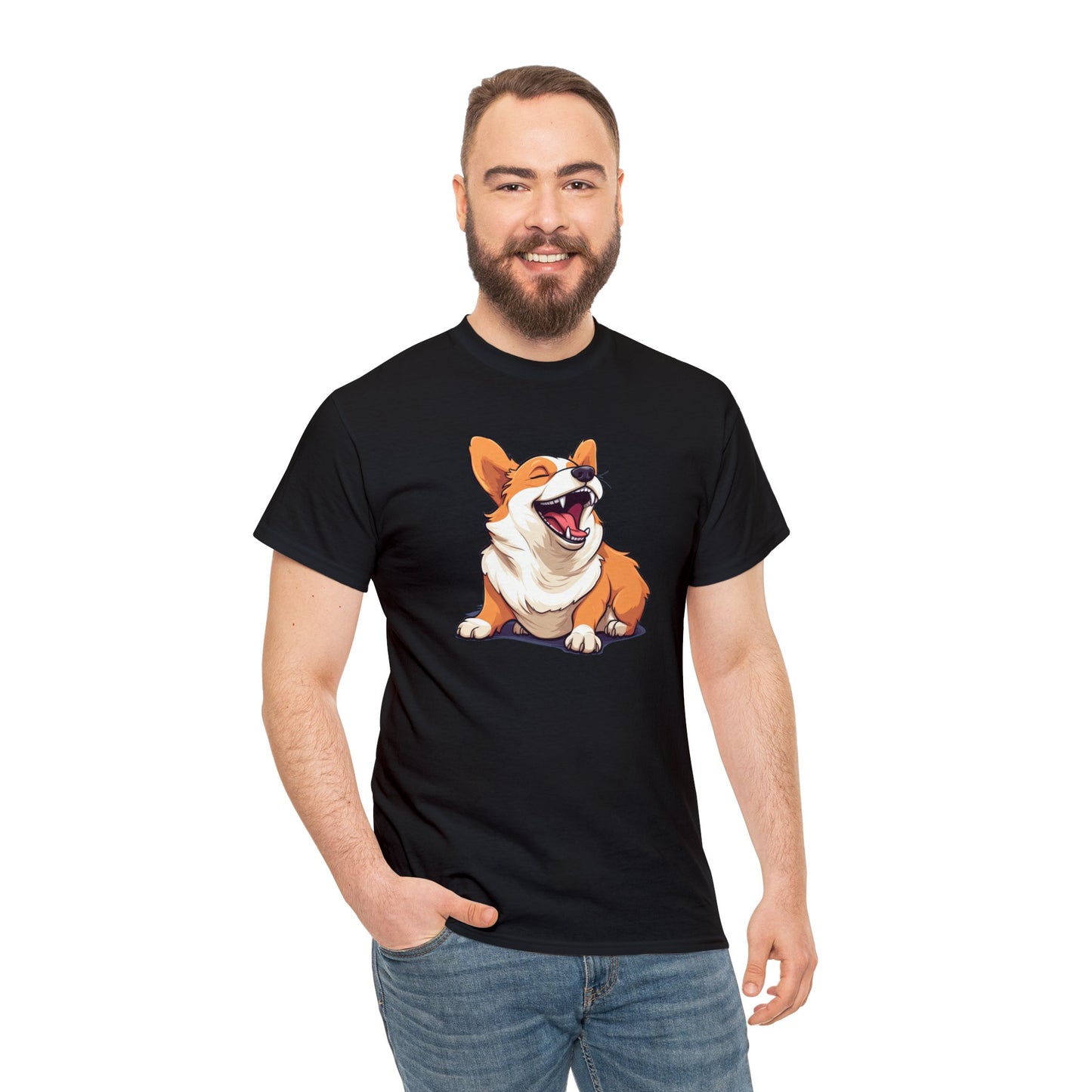 Comical Corgi - Unisex Heavy Cotton Tee