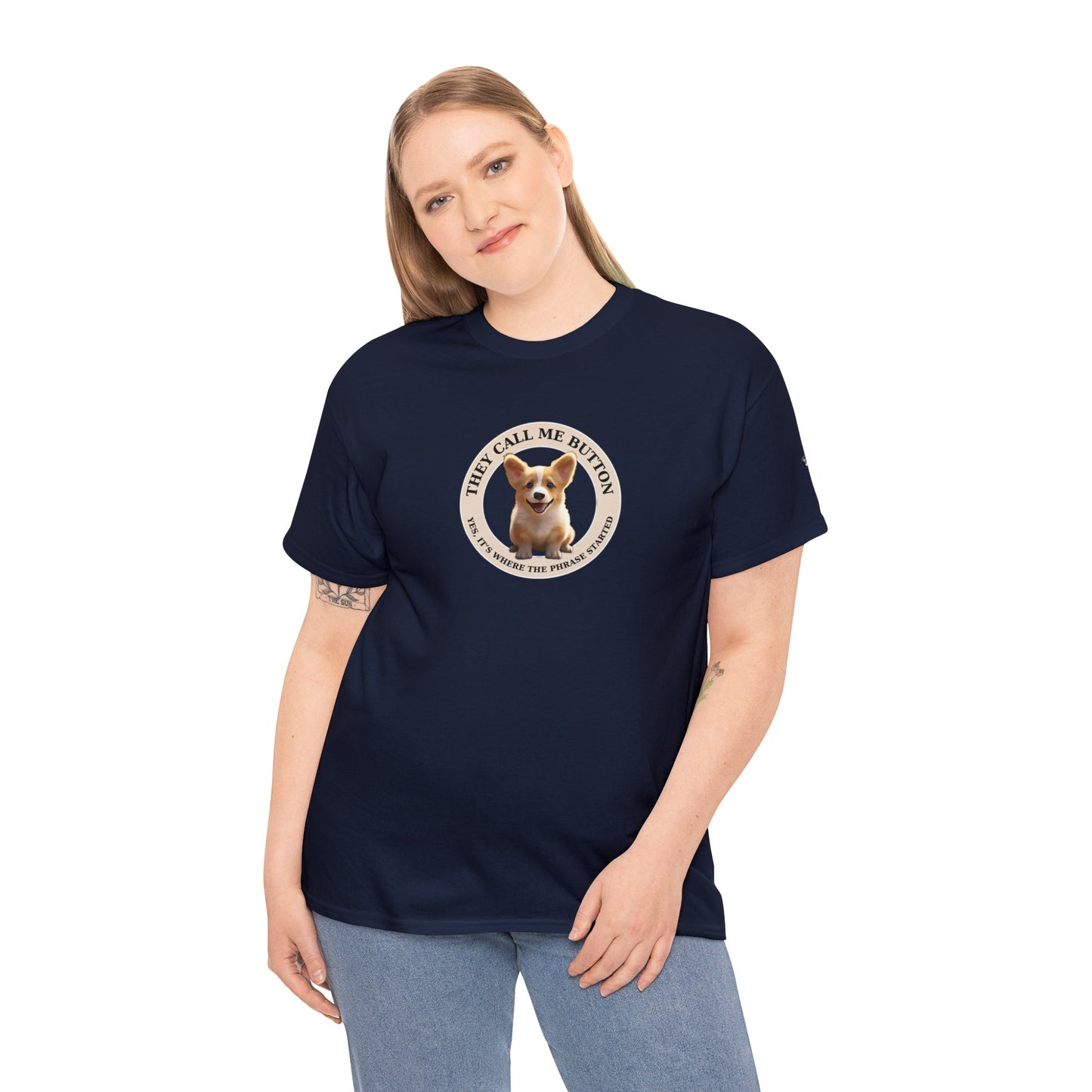 Cute as a Button - Unisex Heavy Cotton Tee