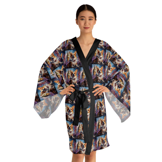Corgi and Ben - Kimono Robe