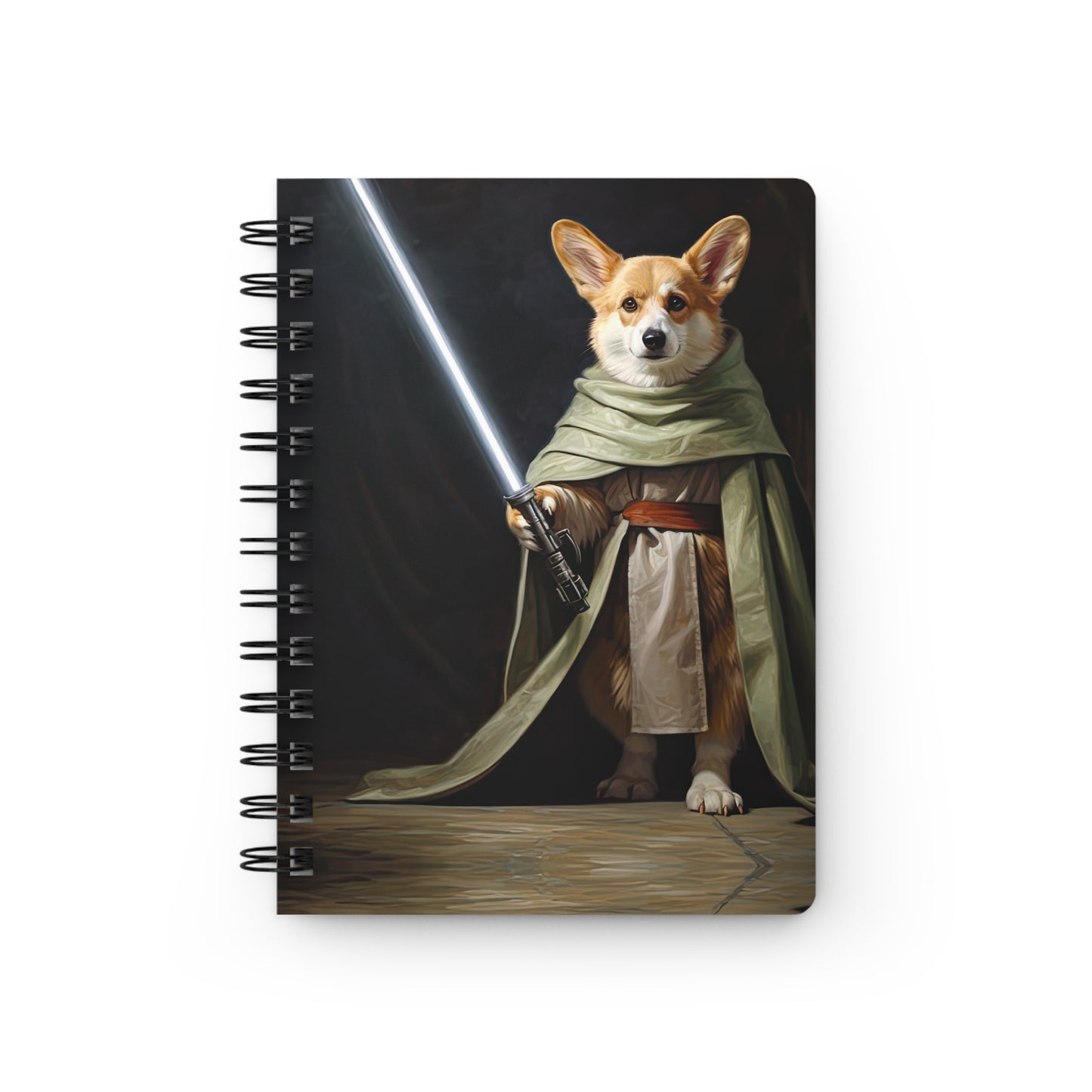 Jedi Corgi - Spiral Bound Notebook