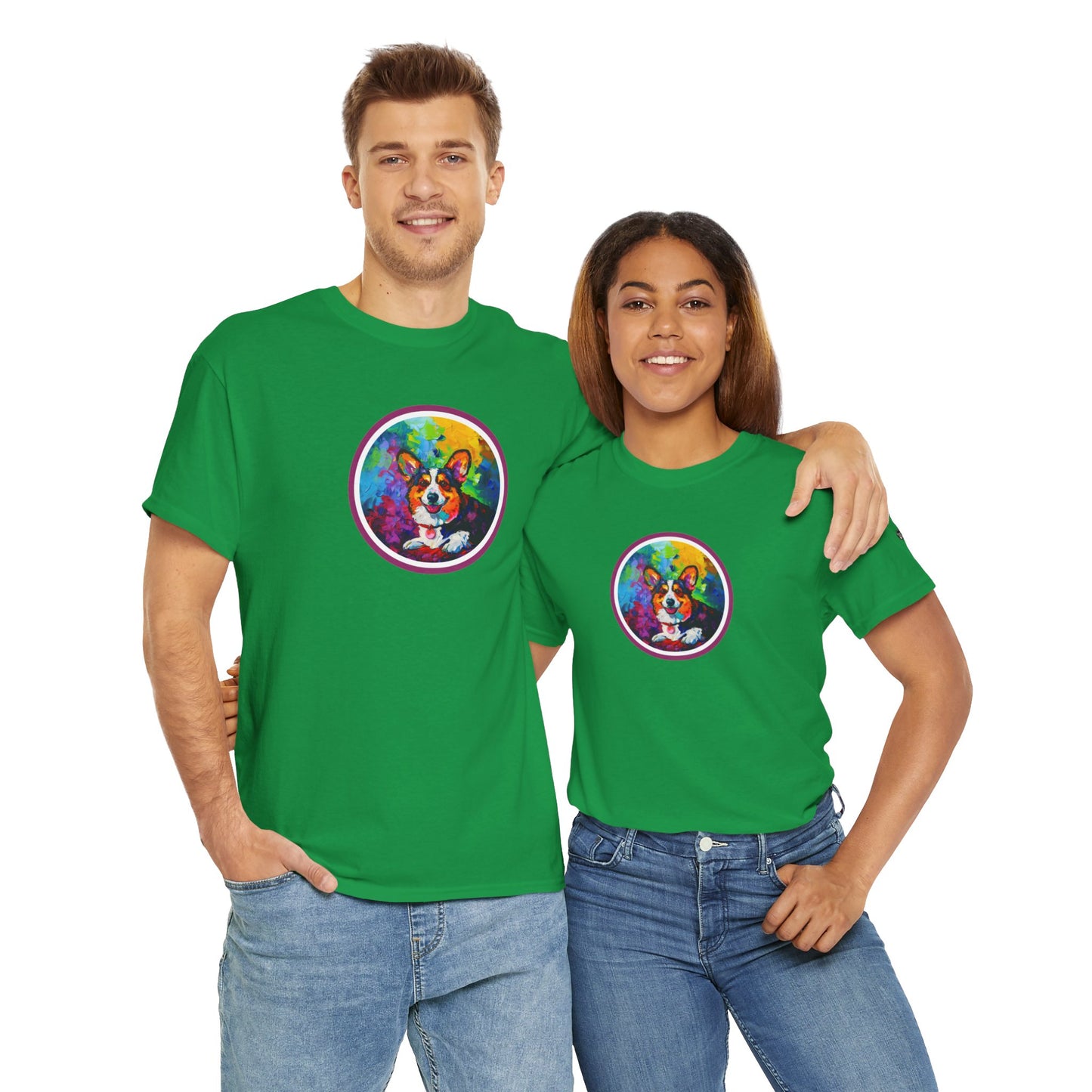 Colorful Cardigan - Unisex Heavy Cotton Tee