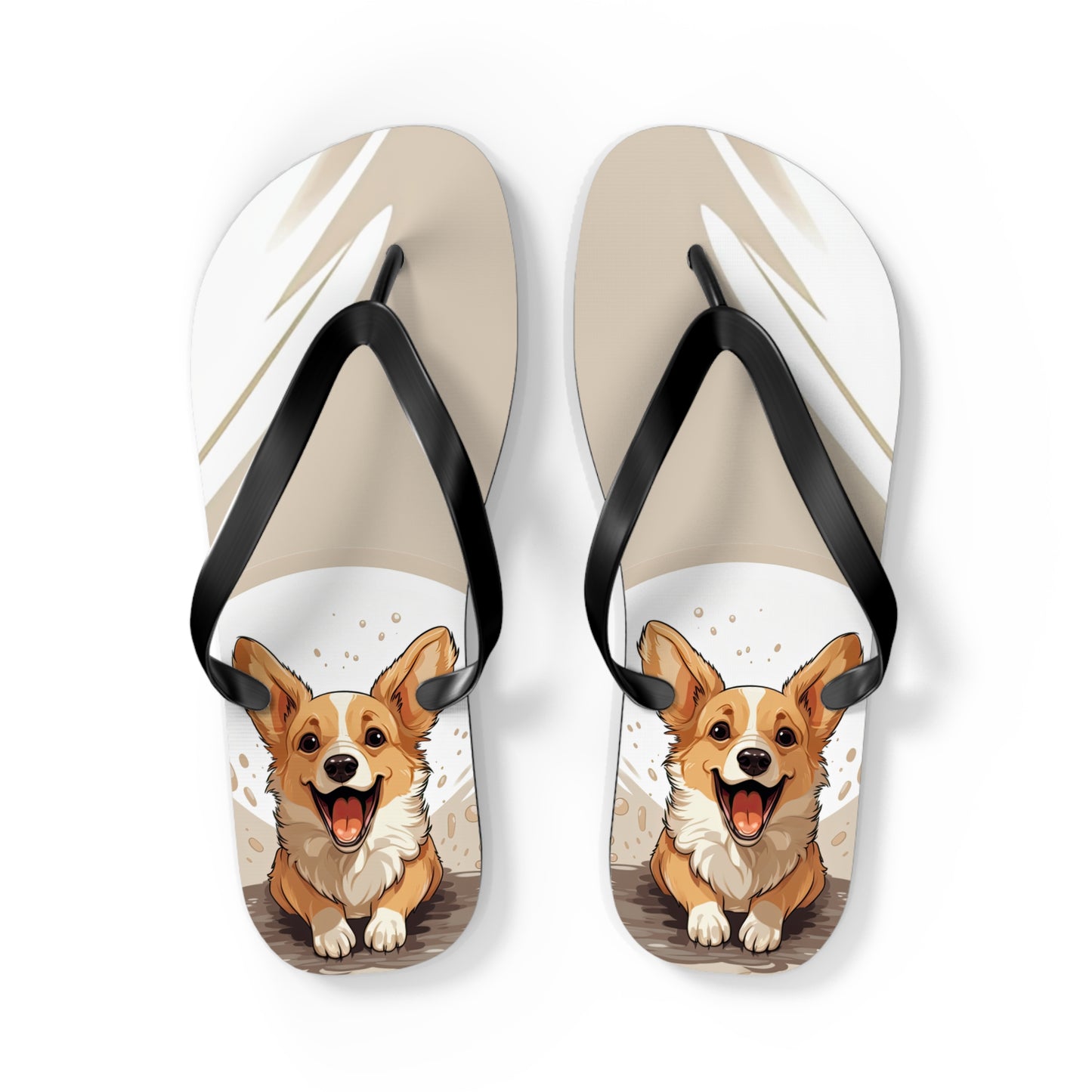 Corgi Cuteness Flip-Flops