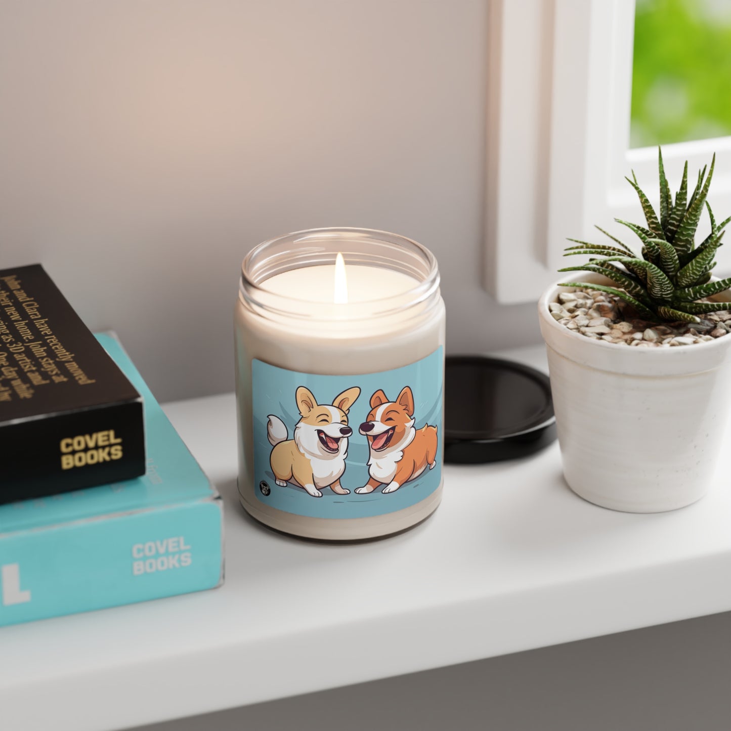 Corgi Couple - Scented Soy Candle