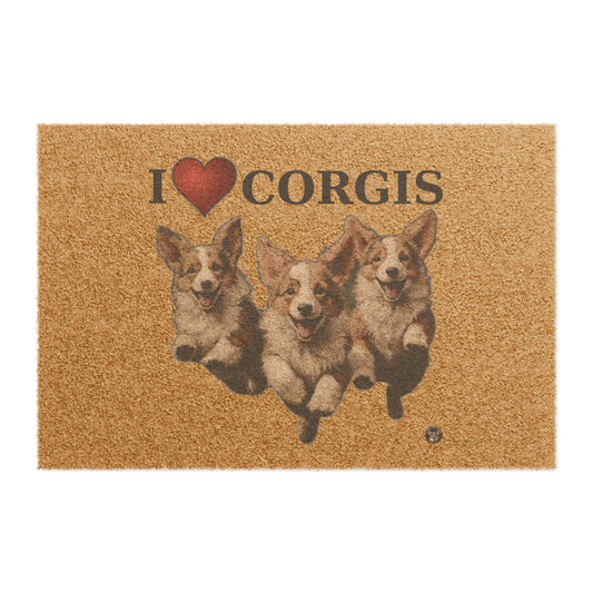 I Heart Corgis - Doormat