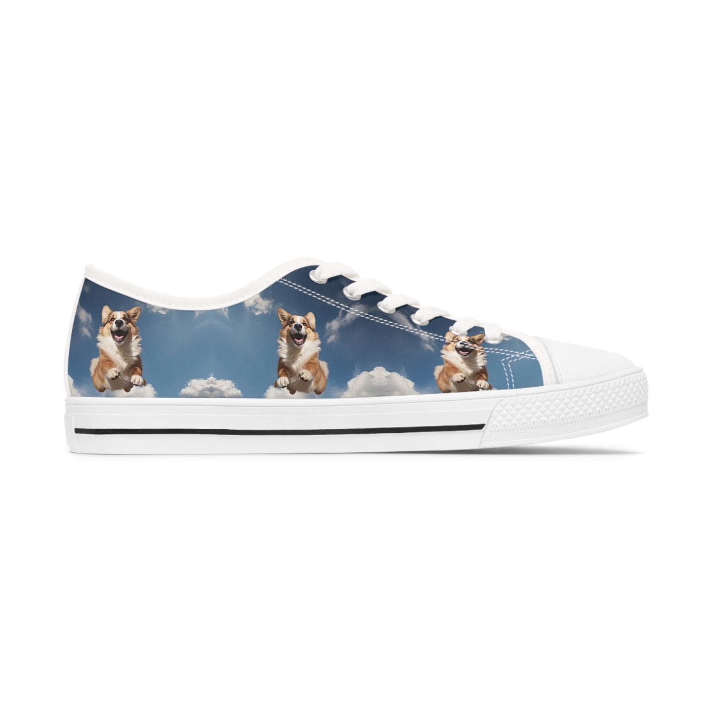 Super Corgi - Women's Low Top Sneakers